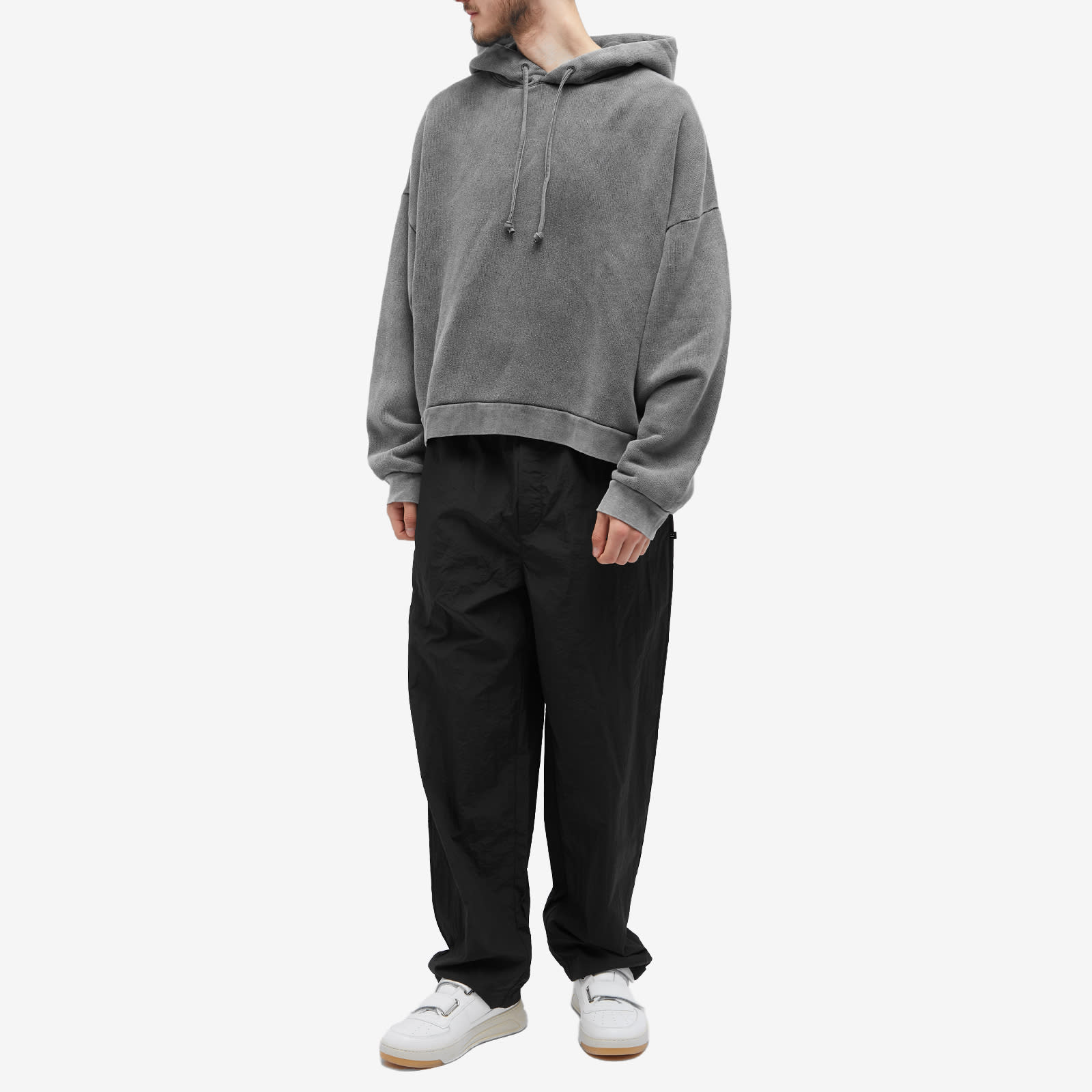Men's Fester Vintage Hoodie in Faded Black, Size Large