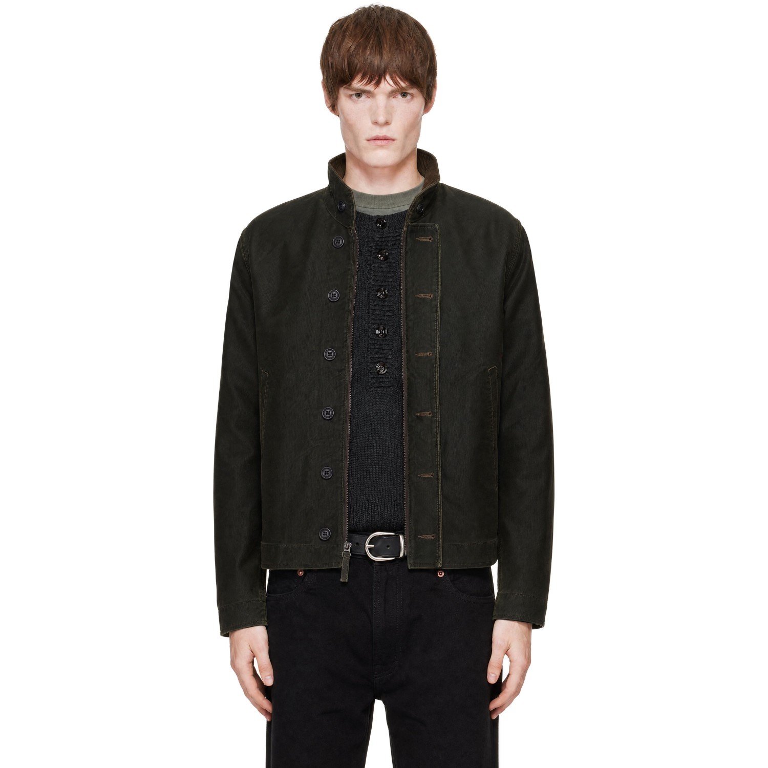 Black Cotton Bower Deck Jacket