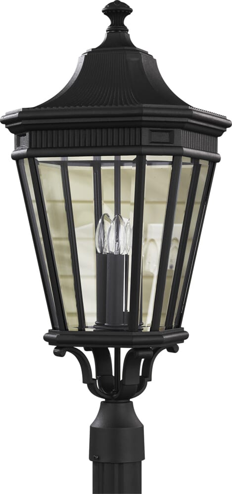 Generation Lighting Cotswold Lane Collection 12" Outdoor Lantern in Black Finish