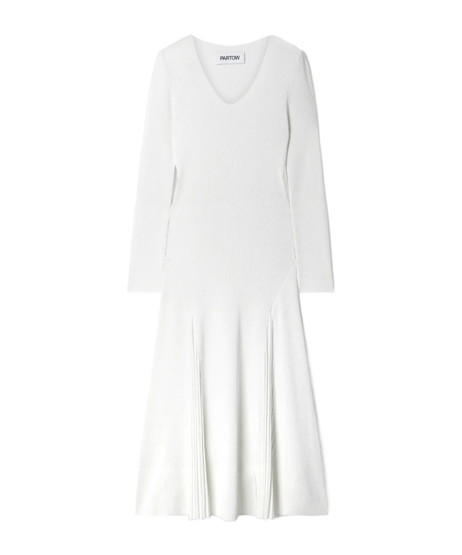 Ribbed knit midi dress