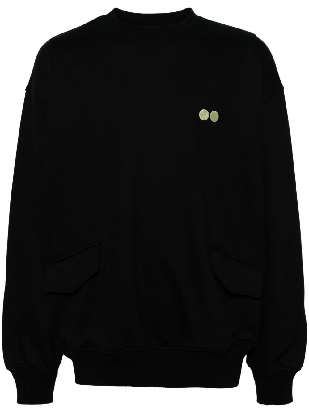 Rebel Painter logo-print cotton sweatshirt - Black