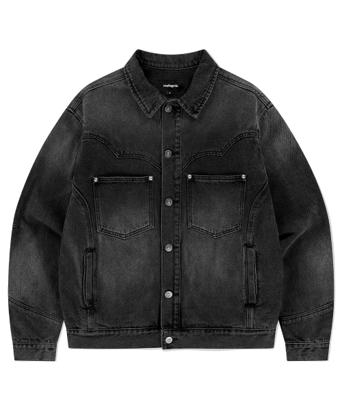 WESTERN DENIM JACKET BLACK