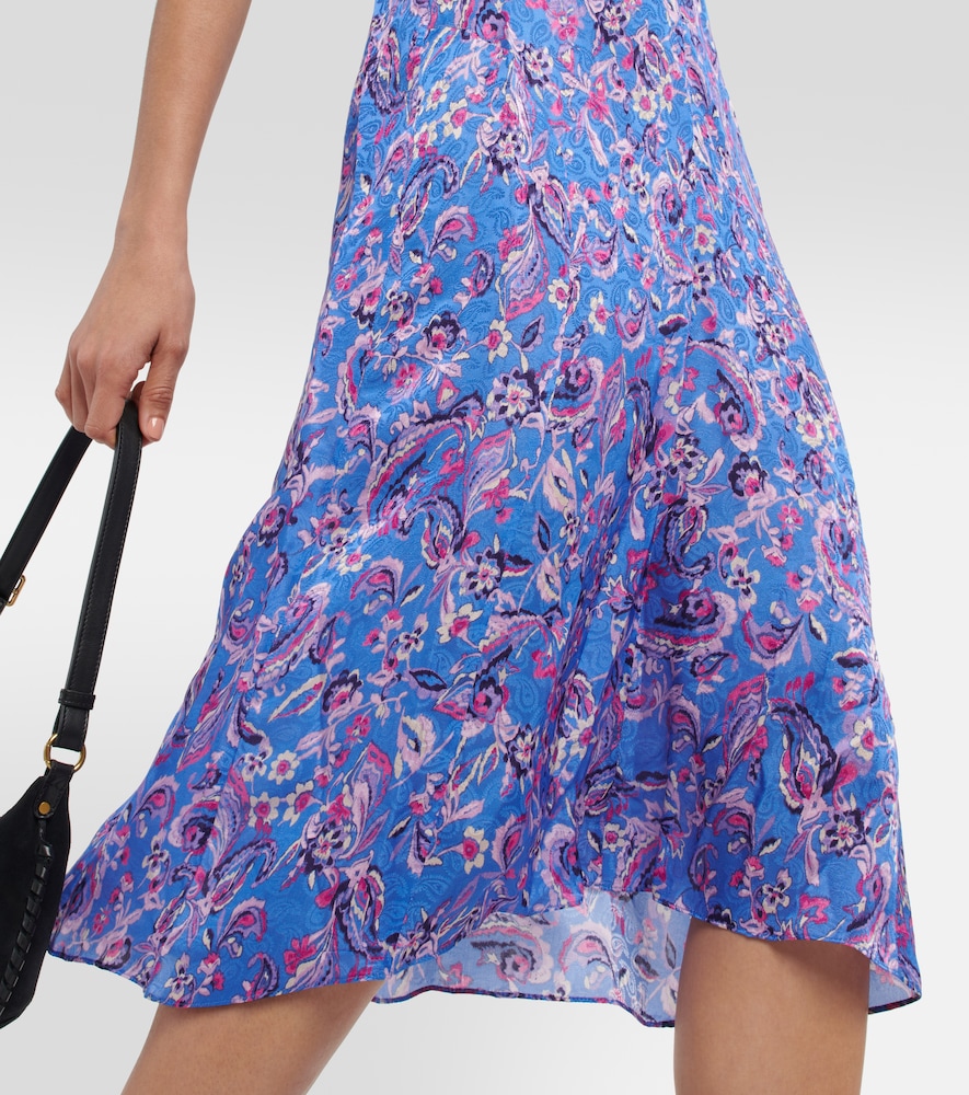 Paysa printed silk-blend midi dress
