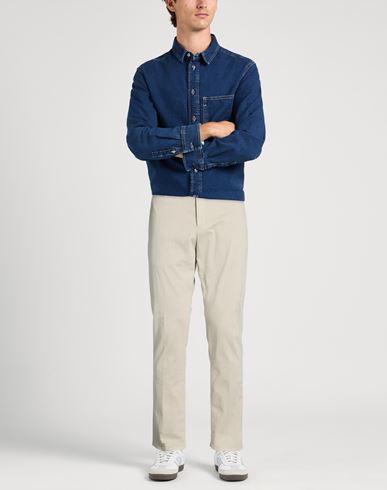 Man Pants Beige Size 31 Cotton, Elastane