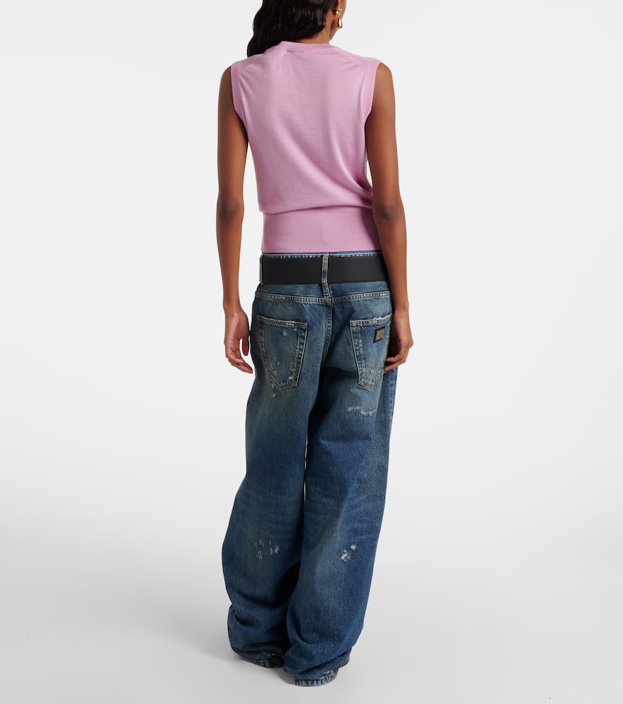 Cashmere and silk top