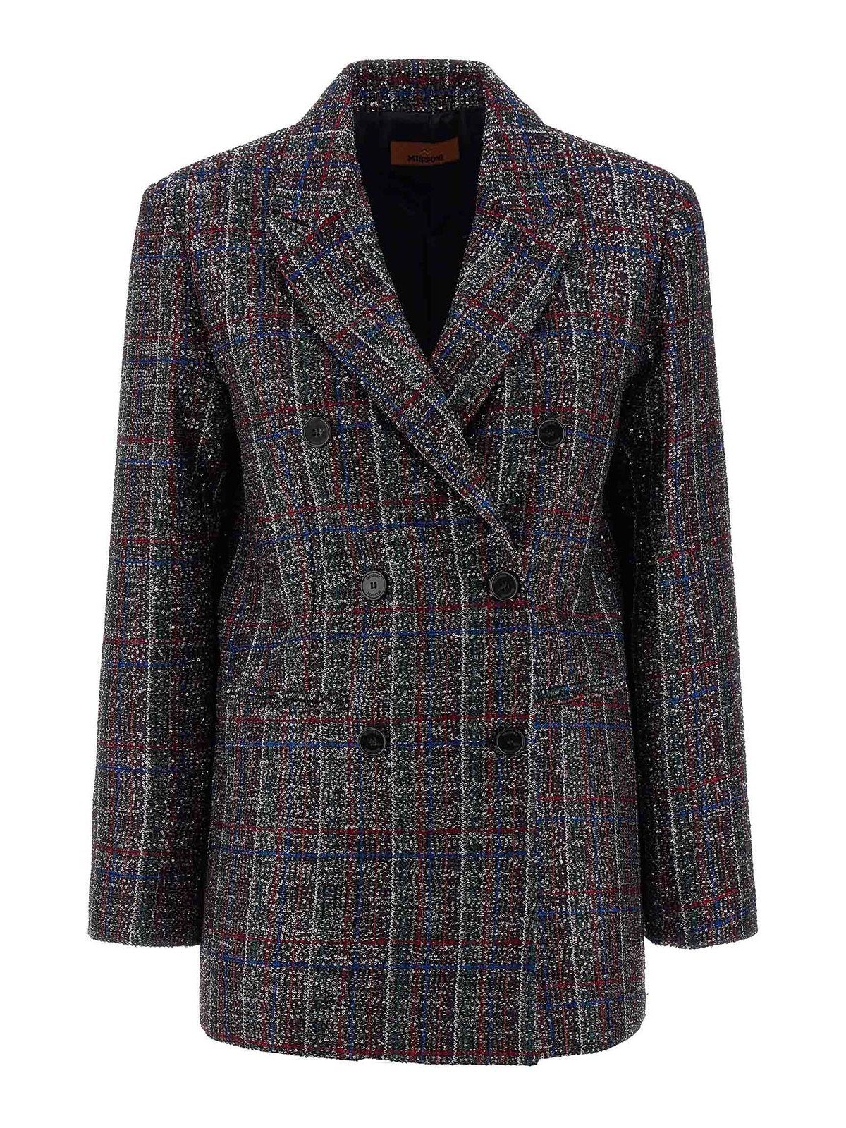 Sequin Tartan Blazer