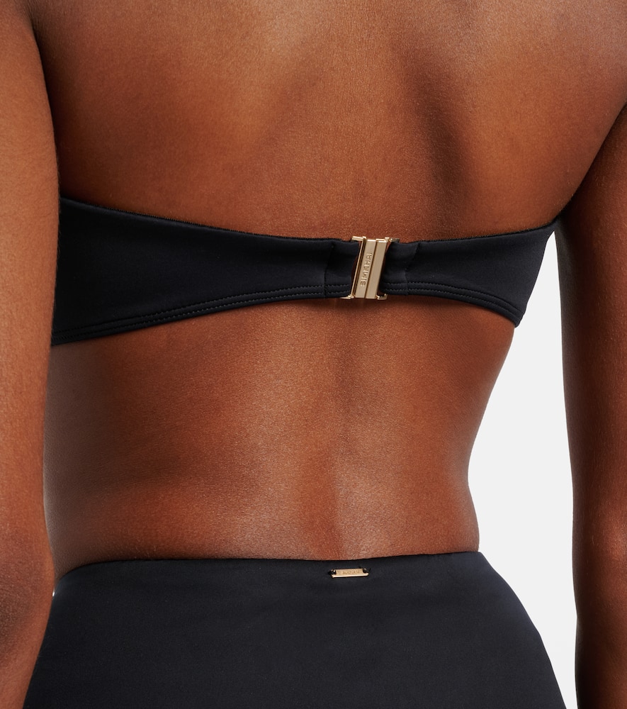 Embellished high-rise bikini bottoms