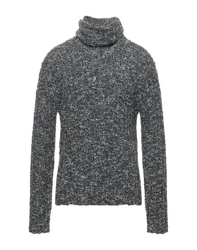 Man Turtleneck Black Size 34 Virgin Wool, Polyamide