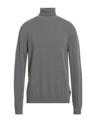 Man Turtleneck Grey Size L Wool, Nylon