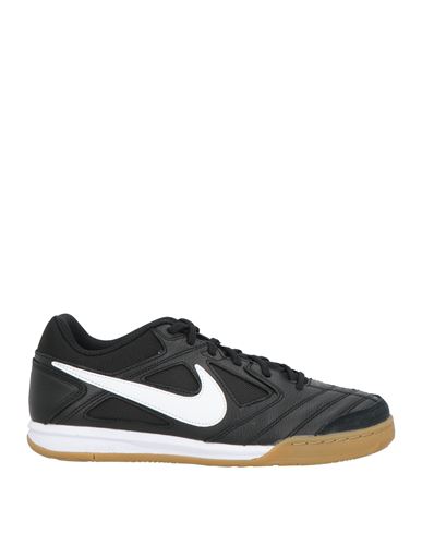 Man Sneakers Black Size 12 Leather, Textile fibers