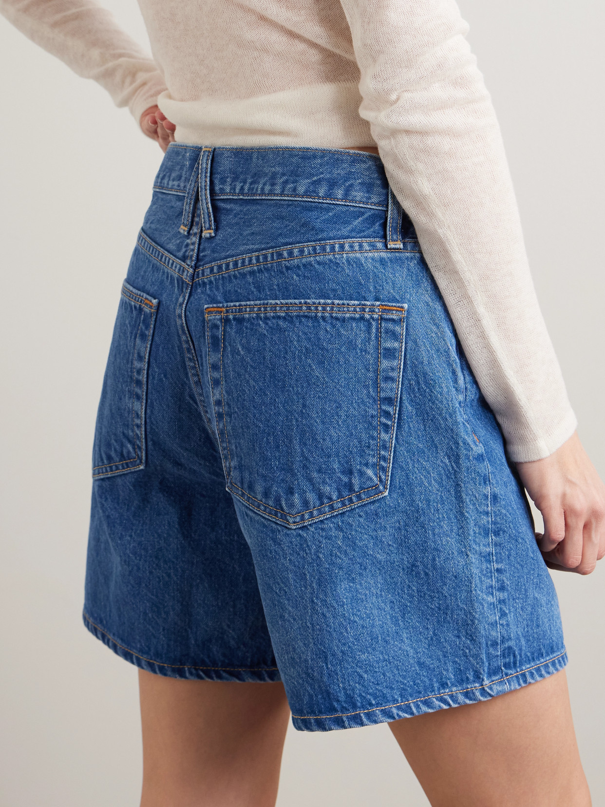 Walker Denim Shorts - Blue