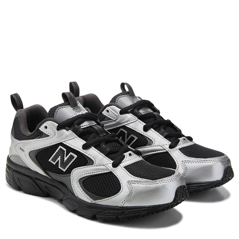 408 Sneakers (Black/Silver)
