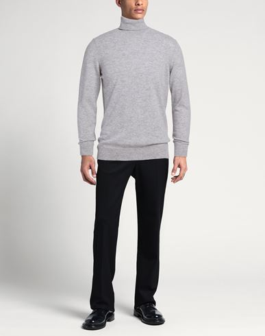 Man Turtleneck Light grey Size 40 Wool