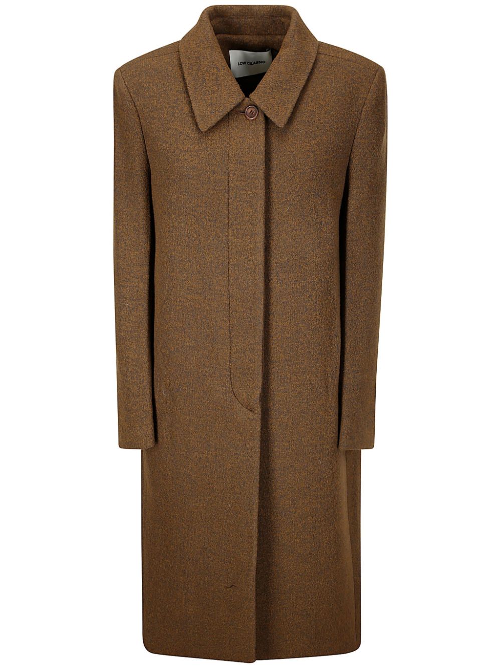 Fluffy Wool Single Mac Coat