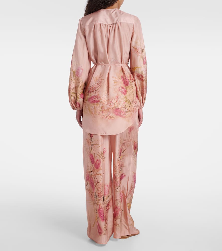 Cascadian floral silk tunic