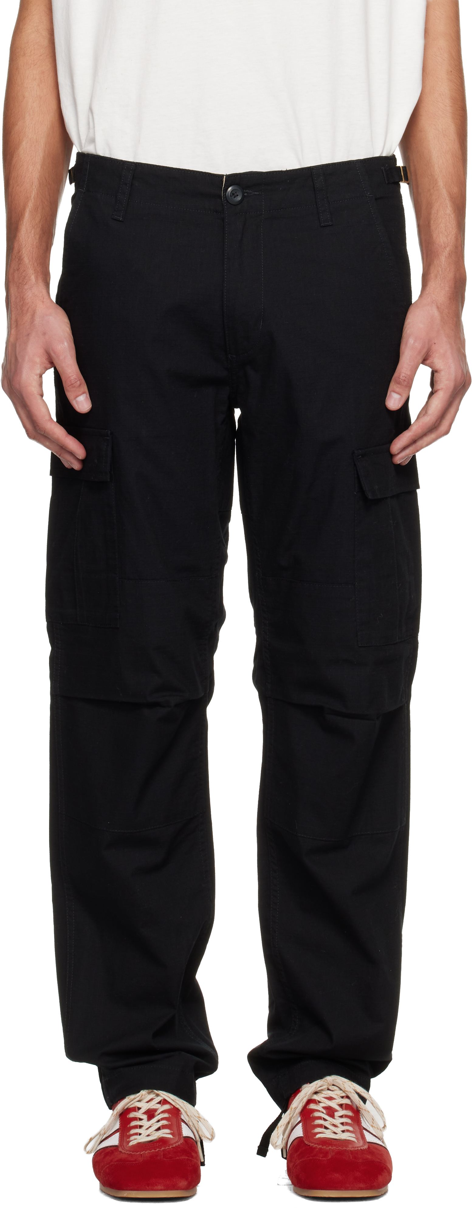 Black Aviation Cargo Pants