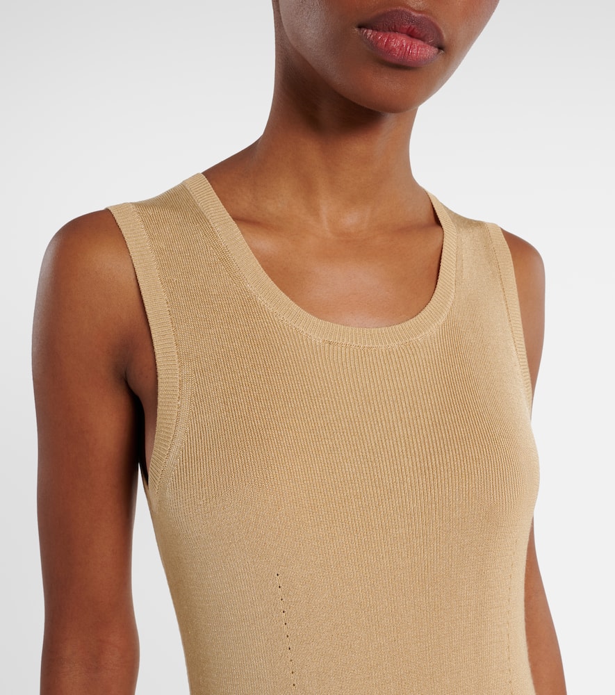 Pleated midi dress