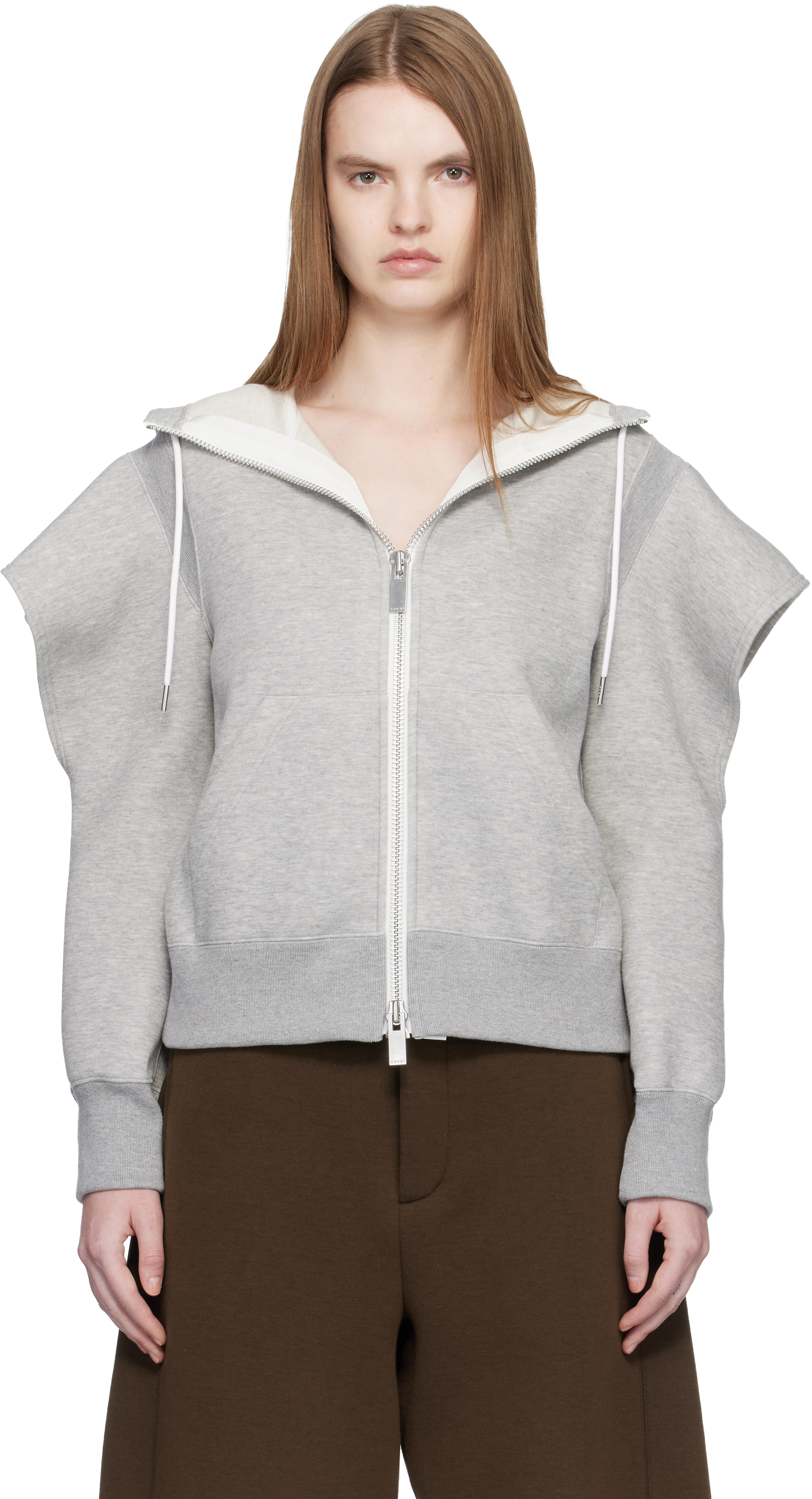 Gray Sponge Sweat Hoodie