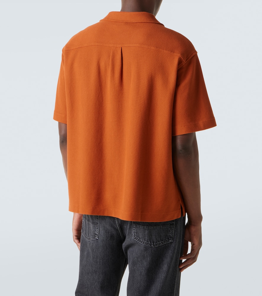 Cotton piqué bowling shirt
