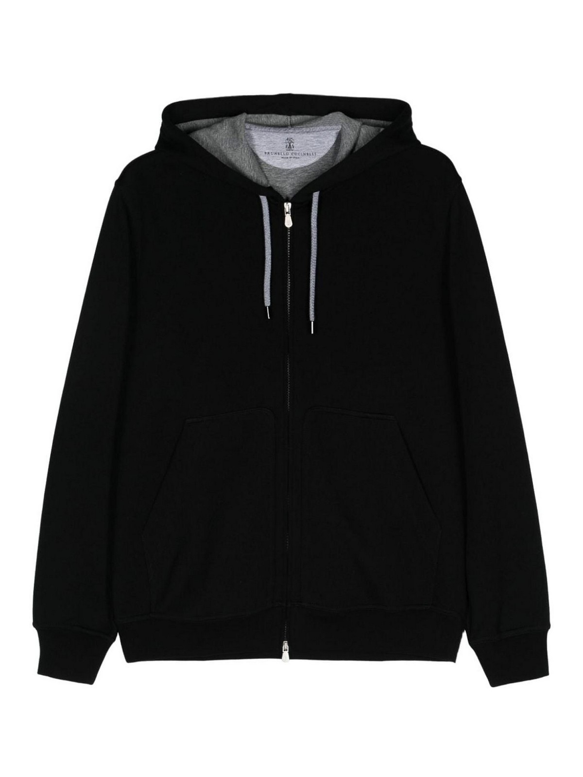 Cotton Blend Zipped Hoodie
