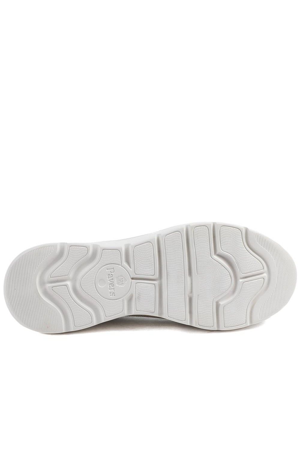 Pavers Women's Wide Fit Memory Foam Sporty Pumps Flat in Beige