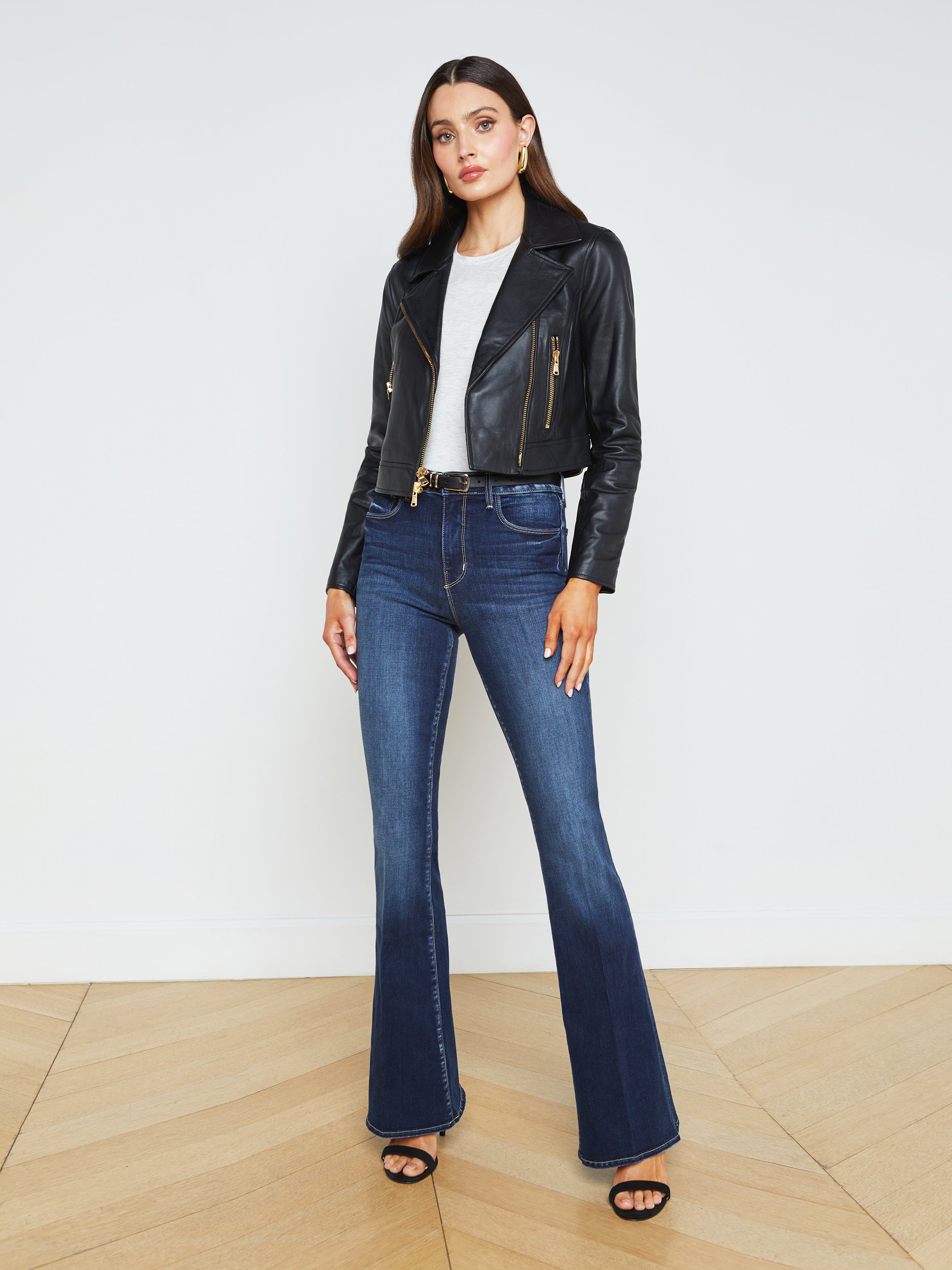 Onna Leather Jacket In Black