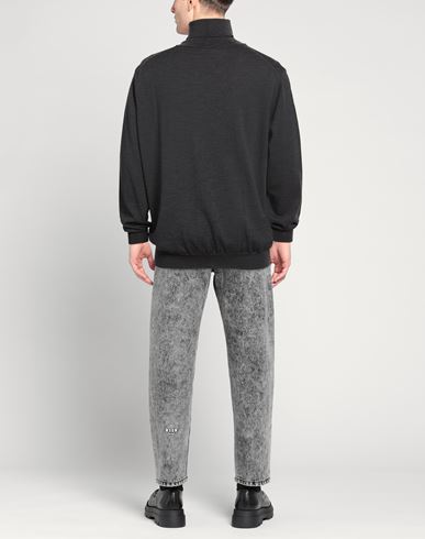 Man Turtleneck Charcoal Size 46 Virgin Wool