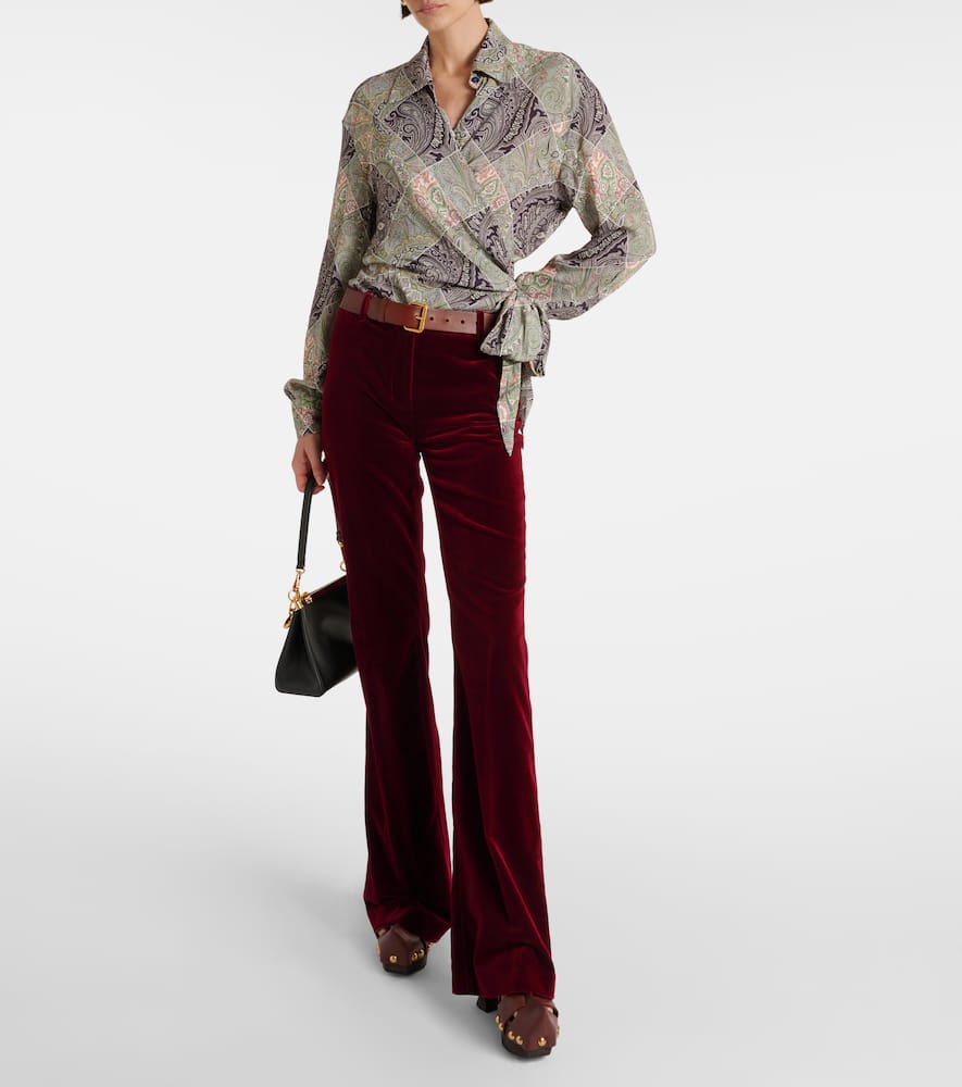 Printed wrap top