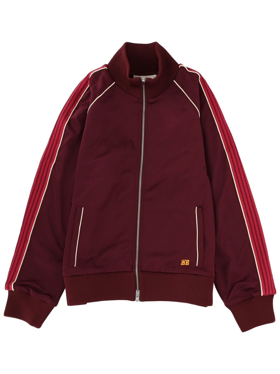 Striped-panel Zip-up Track Top