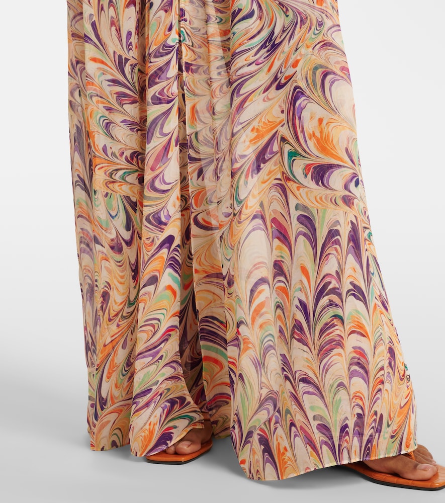 Chloe printed georgette kaftan