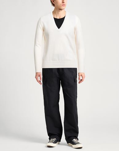 Man Sweater Ivory Size L Wool
