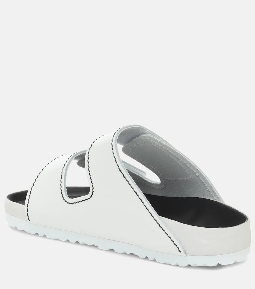 X Birkenstock leather slides