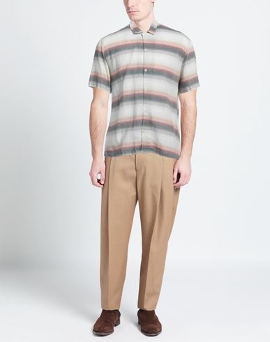 Man Shirt Beige Size XXL Cotton