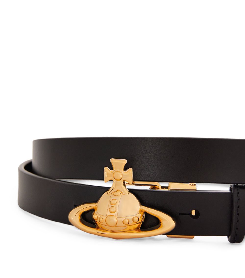 Leather Orb Belt