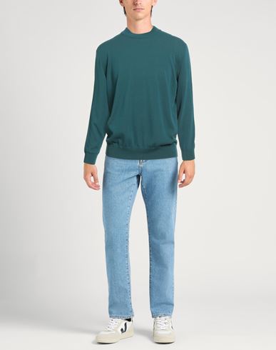 By Slowear Man Sweater Deep teal Size 40 Cotton