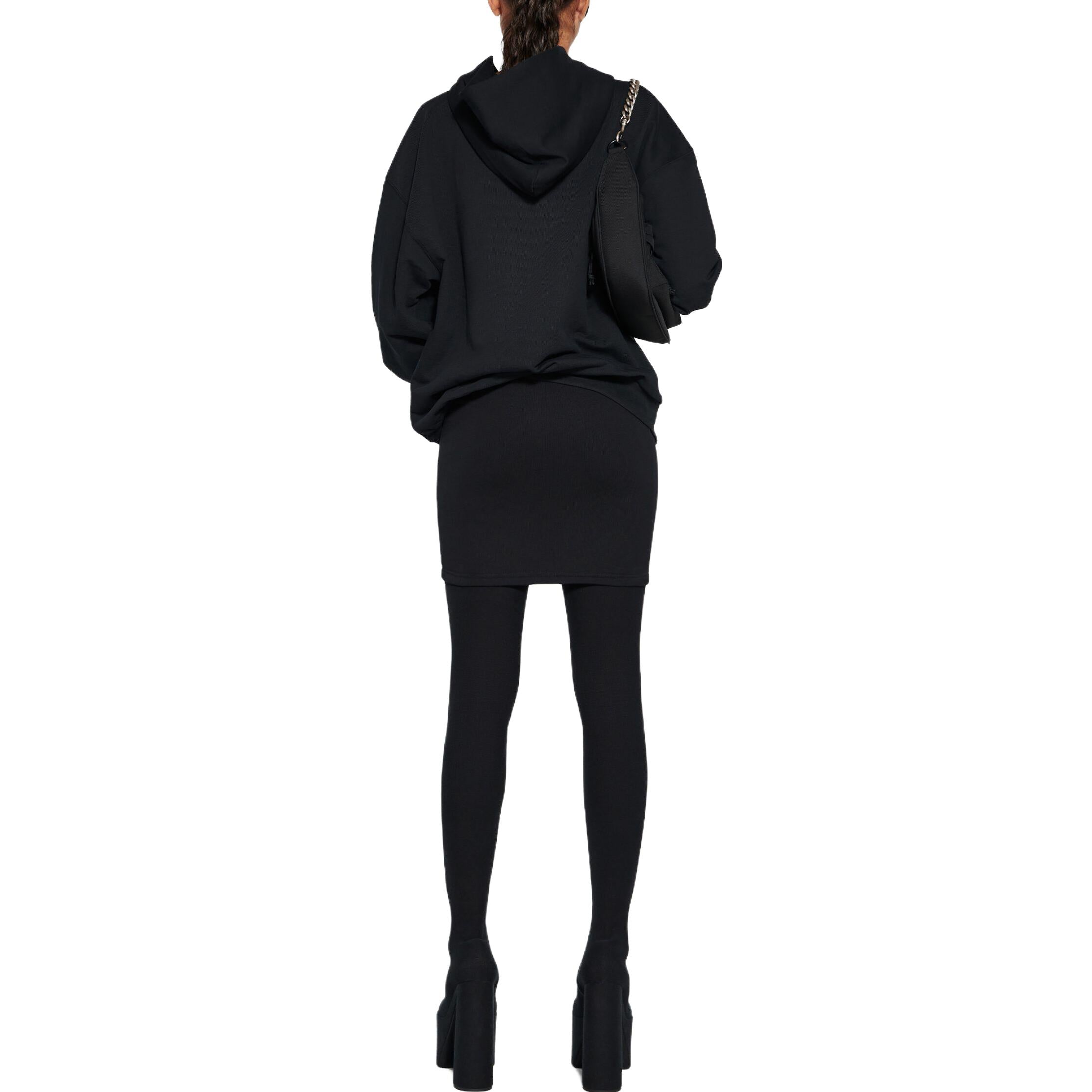Outside Loop Zip-Up Hoodie Small Fit 'Black Faded'