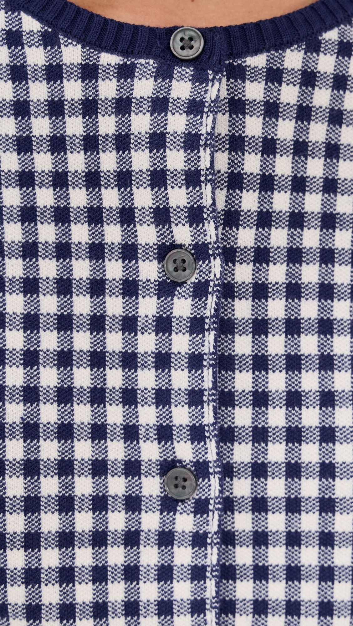 The Keepsake Cardigan Navy Gingham