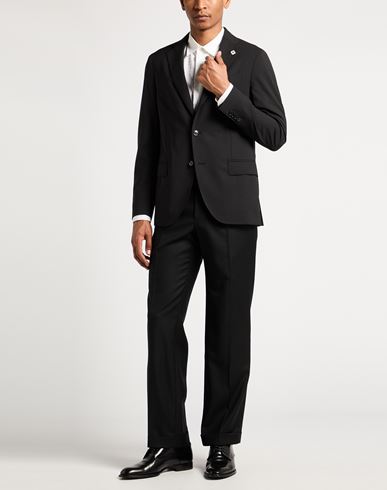 Man Blazer Black Size 40 Wool, Elastane