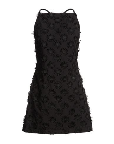 Woman Mini dress Black Size 4 Polyester, Cotton