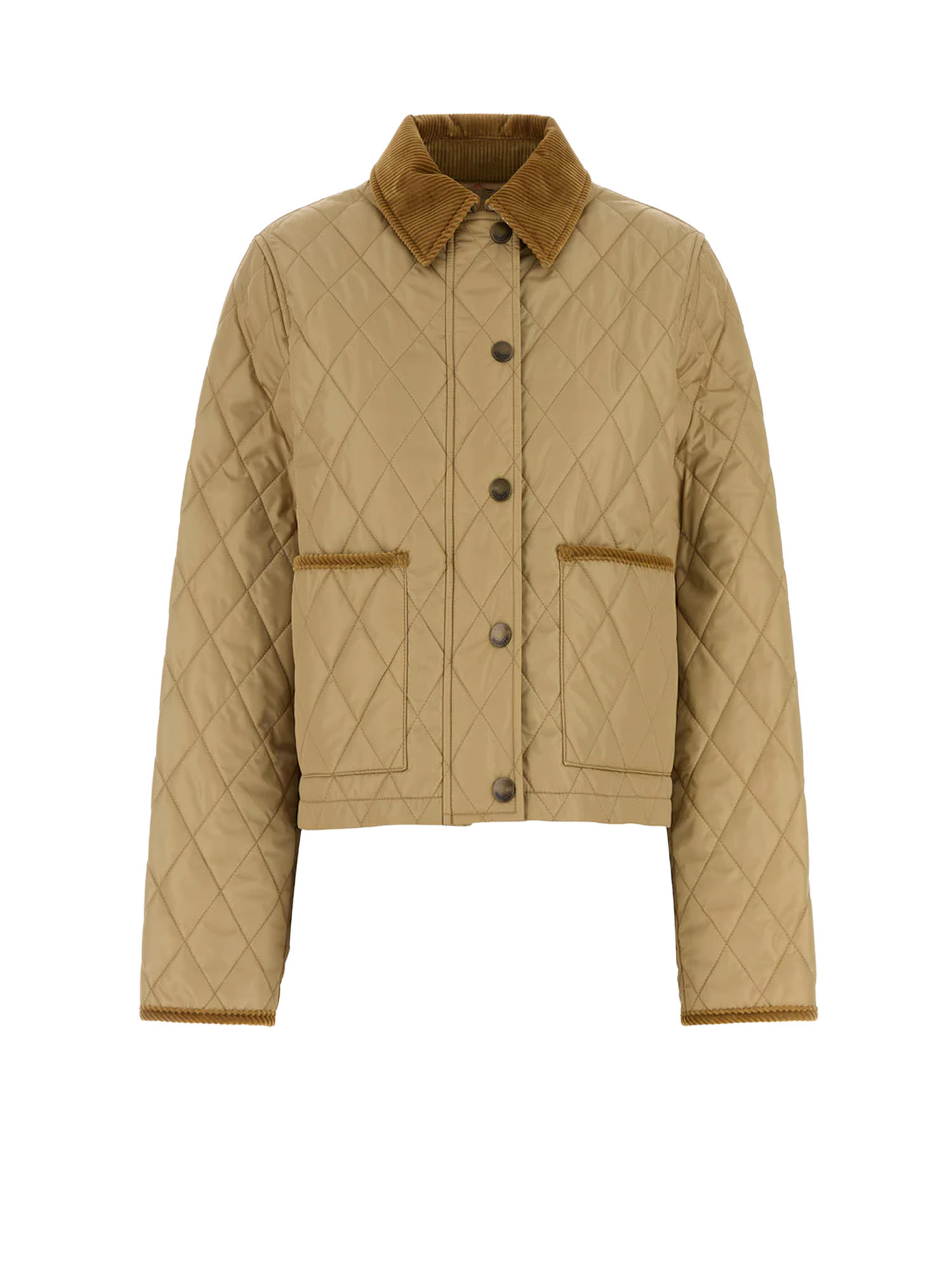 Cropped Jacket Jackets Beige