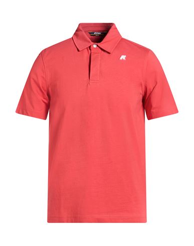 Man Polo shirt Brick Size M Cotton, Elastane