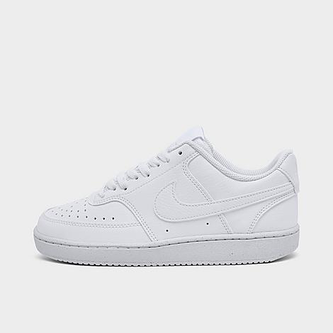 Women's Court Vision Low Next Nature Casual Shoes in White/White/White