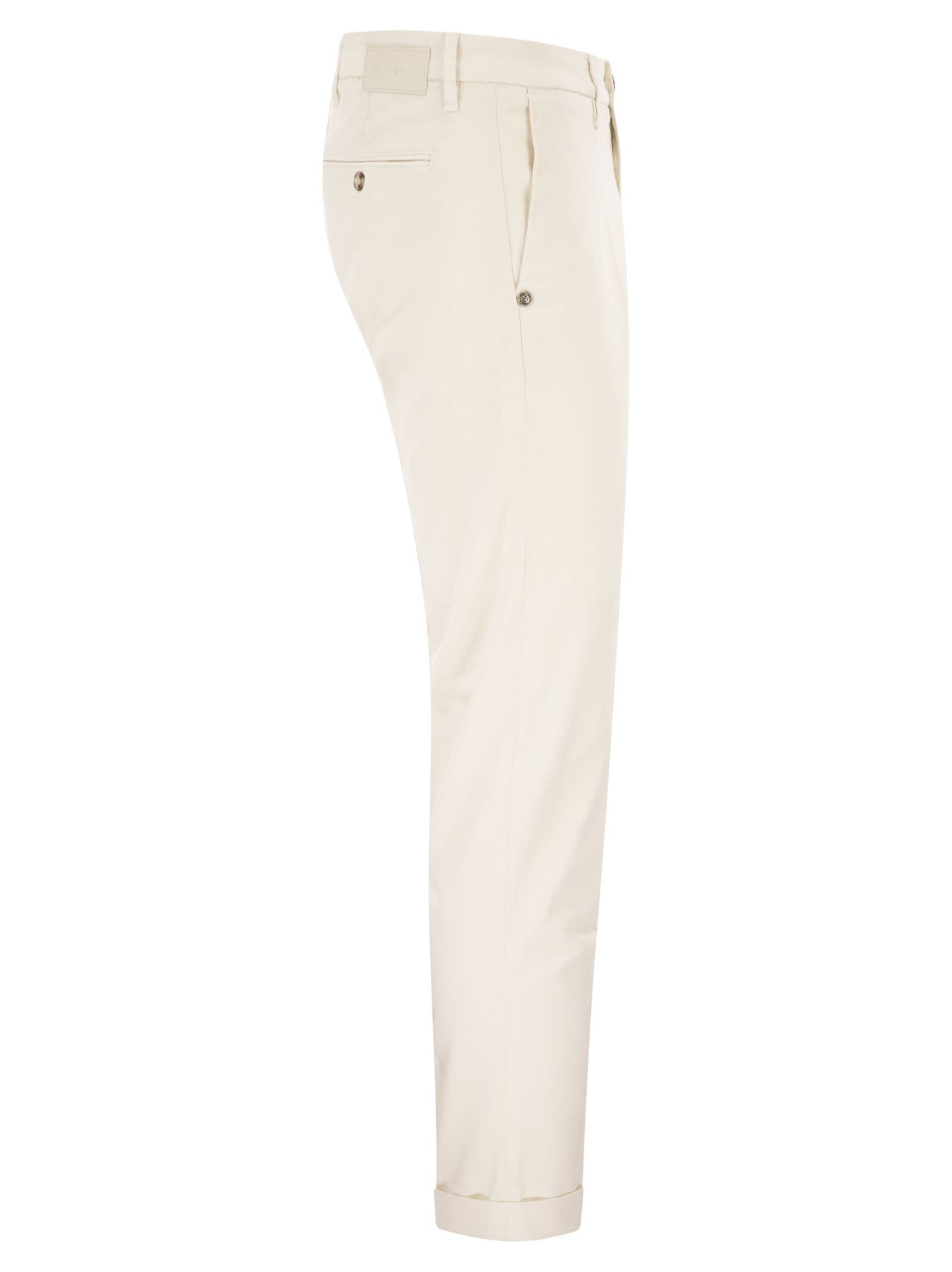 Re Hash - Pantalon chino coupe fuselée en coton stretch et lyoce
