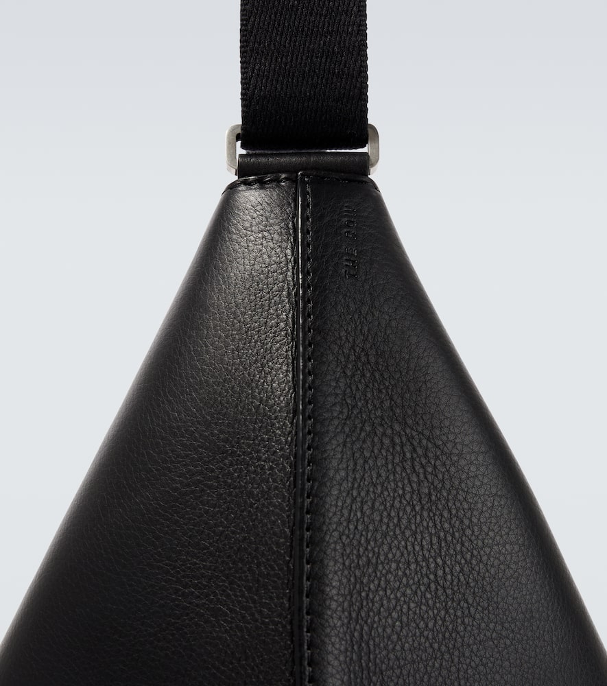Crescent leather crossbody bag