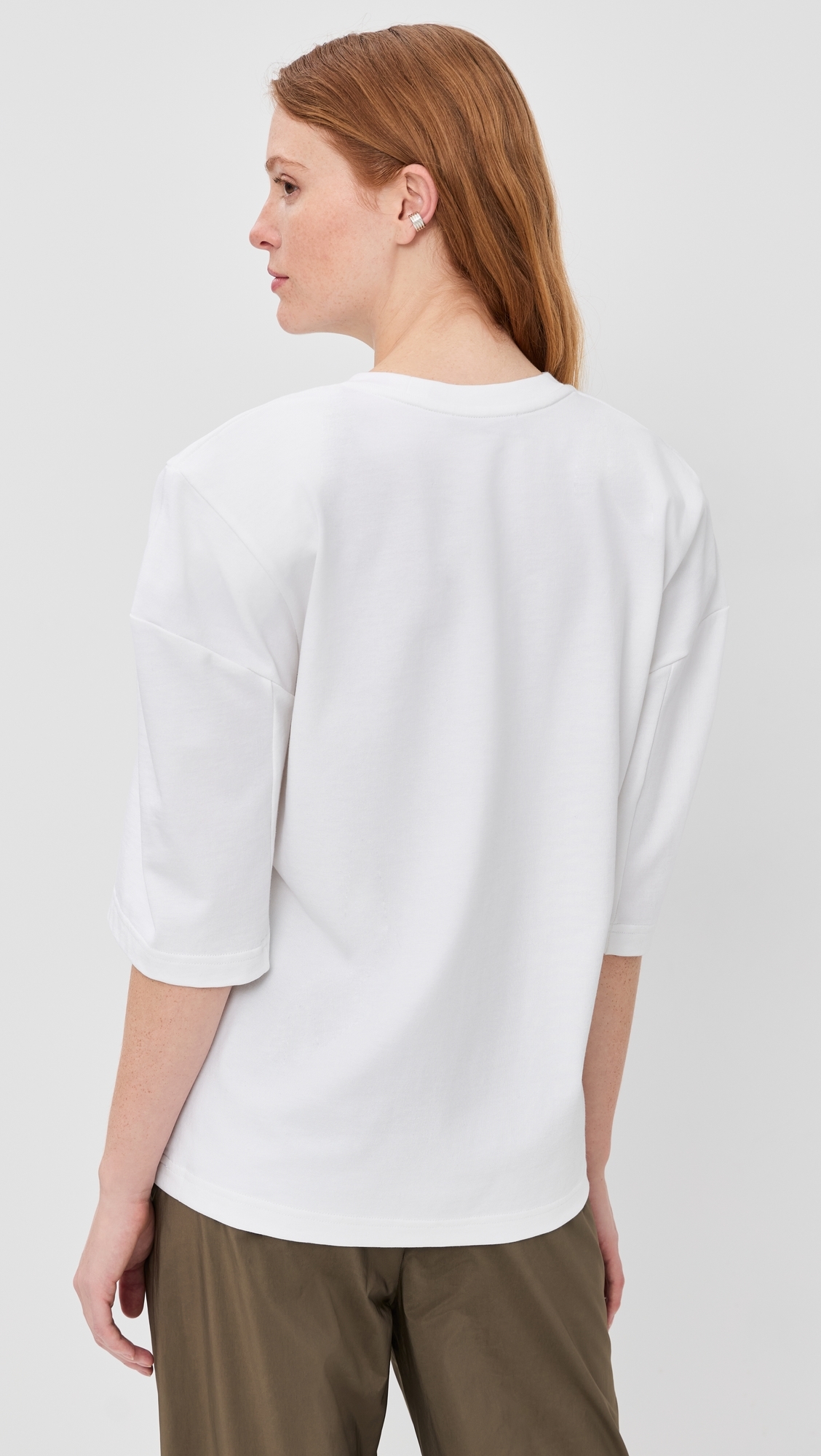Perfect Hinged Sleeve Tee White