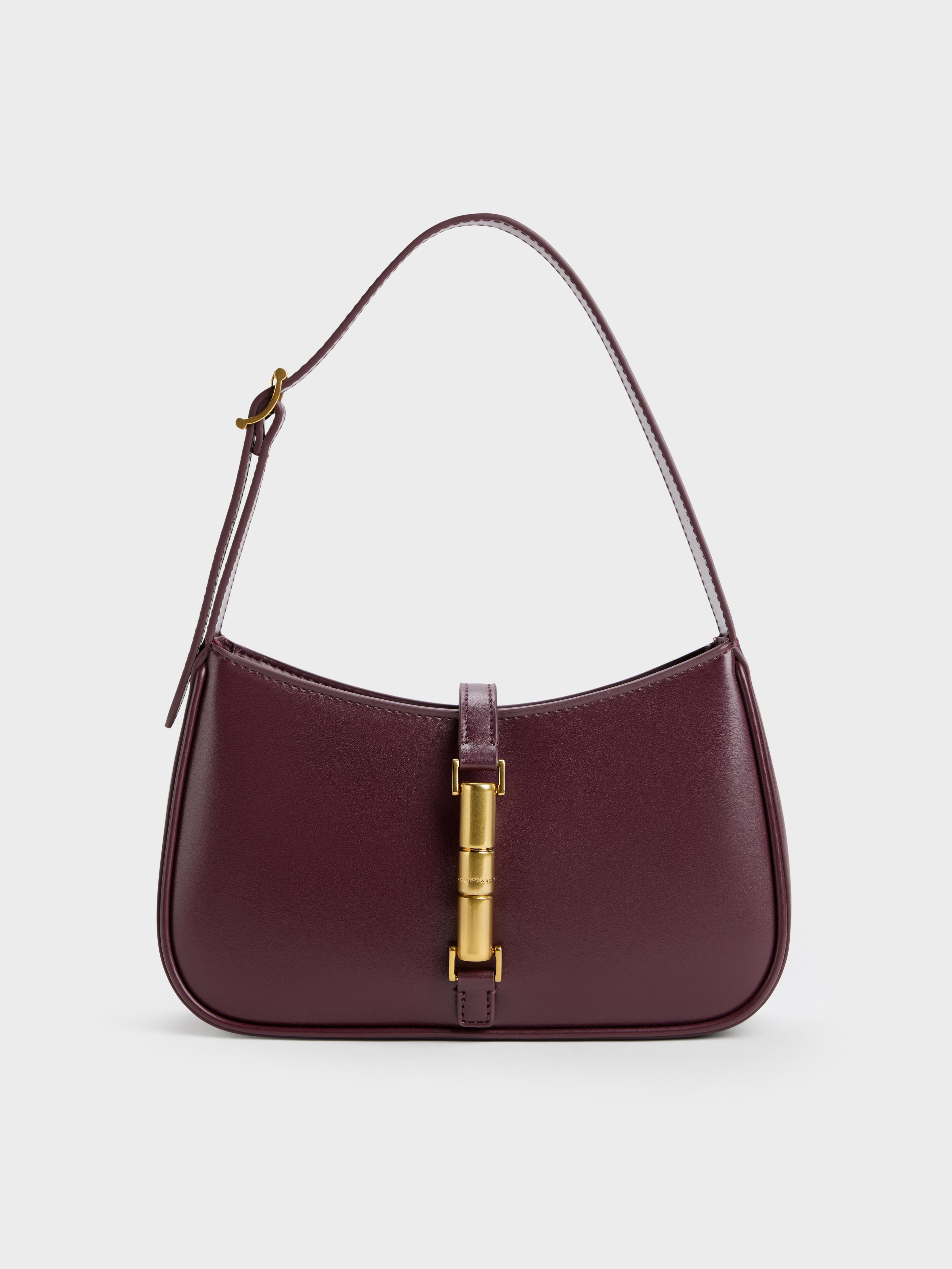 Charles & Keith - Cesia Metallic Accent Shoulder Bag