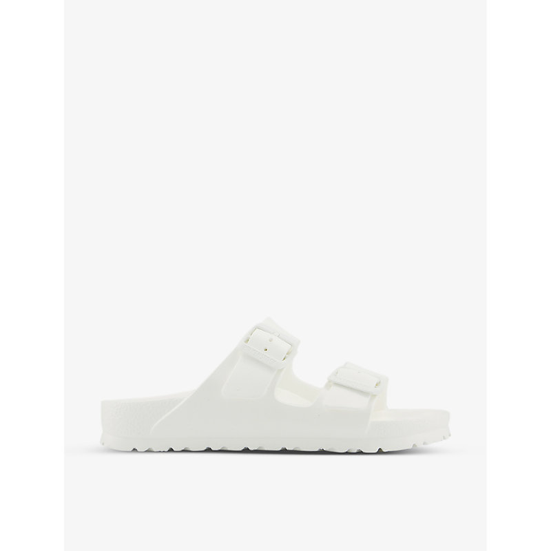 Womens White Eva Arizona Two-strap Rubber Sandals