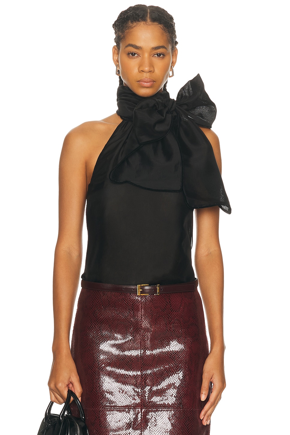 Retrofete Indira Top en Black. XS. Also en L, M