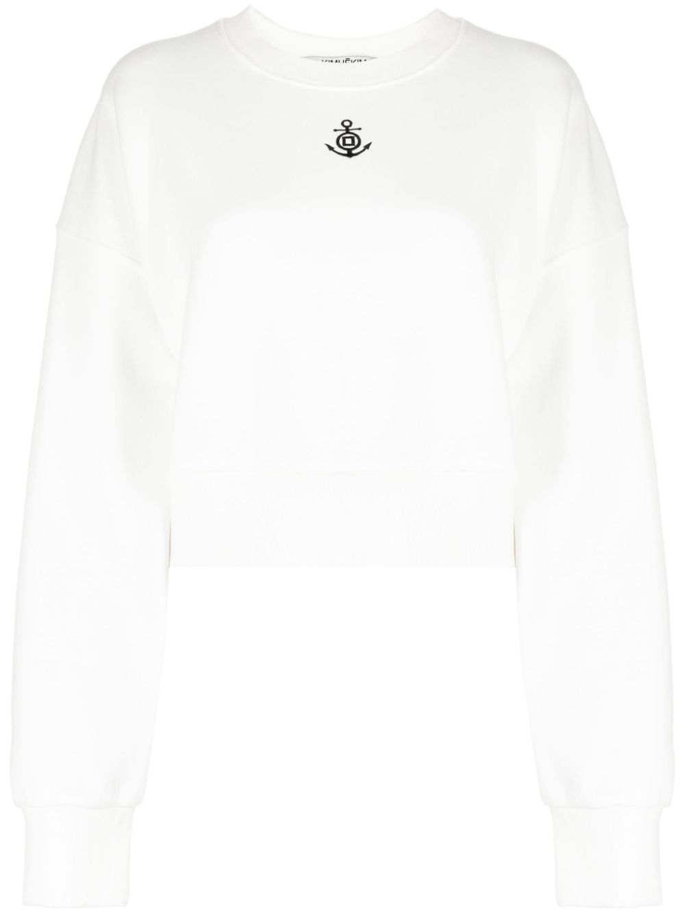 Logo-print cotton sweatshirt - White