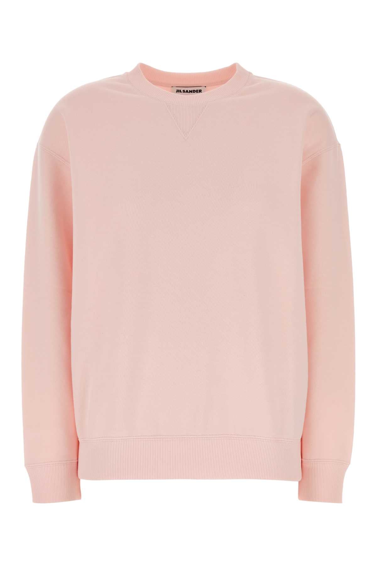 Cotton Crew Sweatshirt — Pink